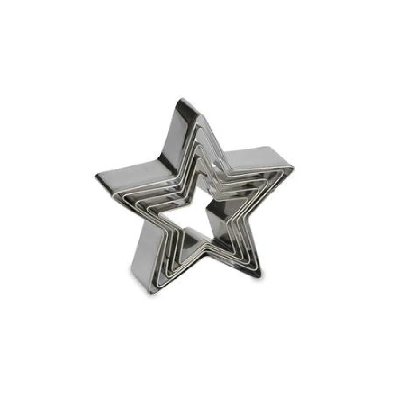Patisse Ausstecher-Set Stern 5-tlg. – Edelstahl 02012 by Luigi Borm color Silver