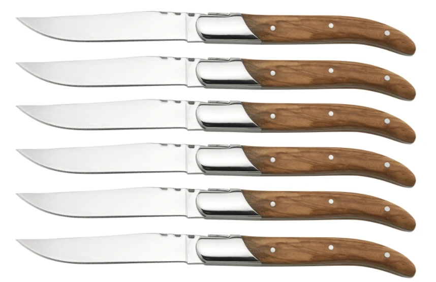 Laguiole By Hâws Steakmesser in Geschenkbox – 6-teilig 30-LG0022 by Laguiole By Hâws color Silver