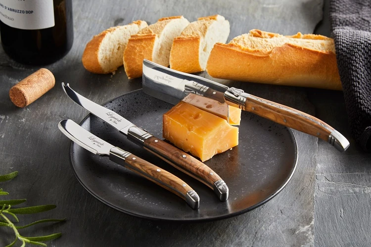 Laguiole Käsemesser-Set 3-teilig 30-LG0066 by Laguiole By Hâws color Brun/Silver