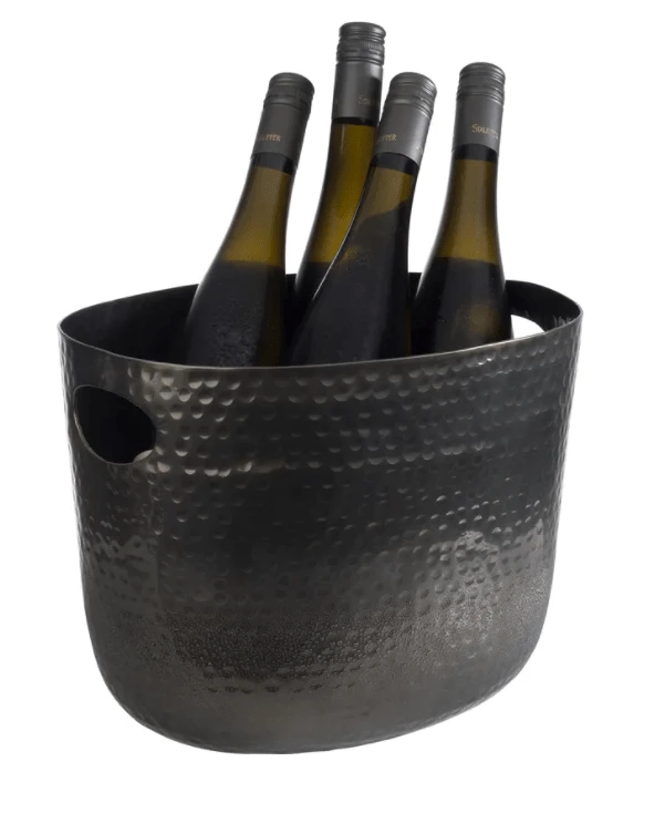 APS Weinkühler, Aluminium/gehämmert schwarz, 7 l 30195402 by Koop color Svart