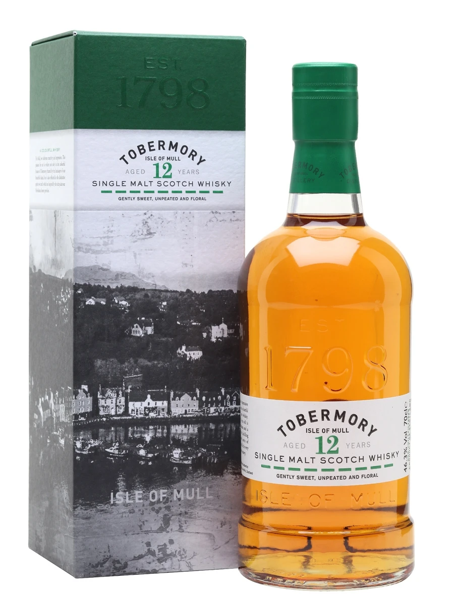Tobermory 12 YO Isle of Mull Single Malt 70 cl 55047 by TOBERMORY color Svart