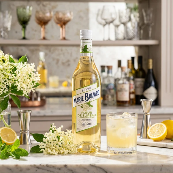 Marie Brizard Sirup Elderflower 70 cl 61075 by MARIEBRIZA color Svart