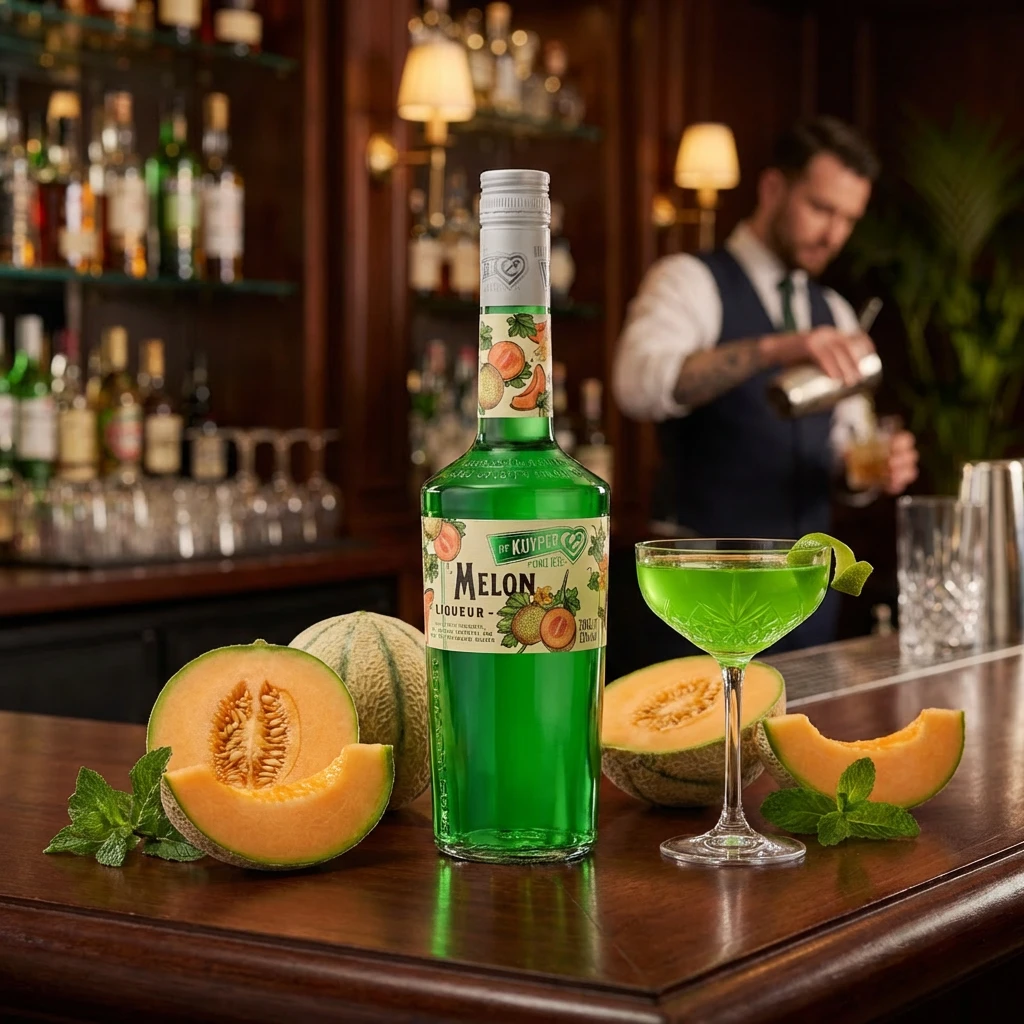 De Kuyper Liqueur Melon 70 cl 63207 by DEKUYPER color Svart