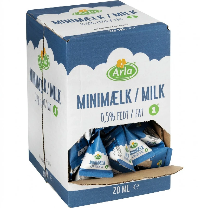 Kaffemilch, Mini 0,5% (100x20ml) 99955 by Eclat color Svart