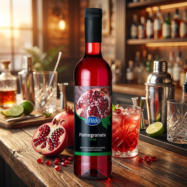 Modo Granatäpfelsirup, PET FL 75 M58 by MODO color Svart