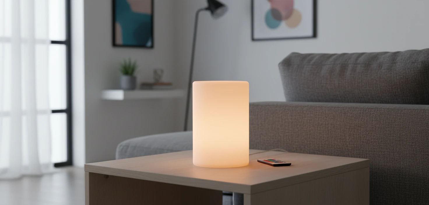 LED-Tischleuchte mit Farbwechsel inkl. Fernbedienung 2400340 by Koop color Monivärinen