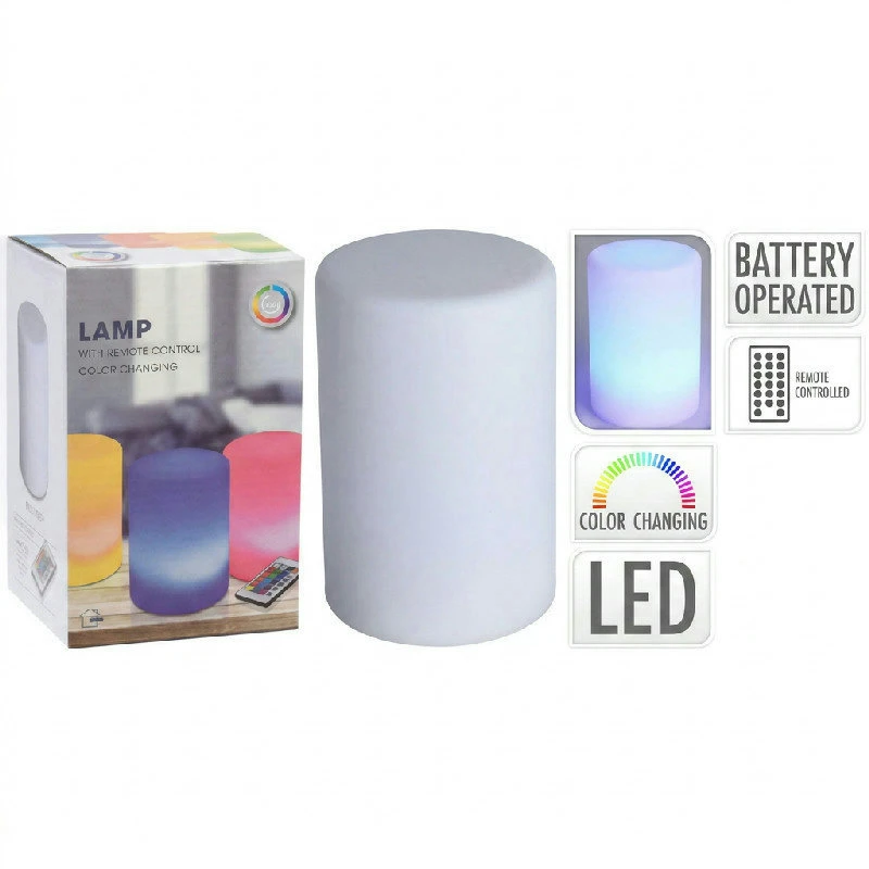 LED-Tischleuchte mit Farbwechsel inkl. Fernbedienung 2400340 by Koop color Monivärinen