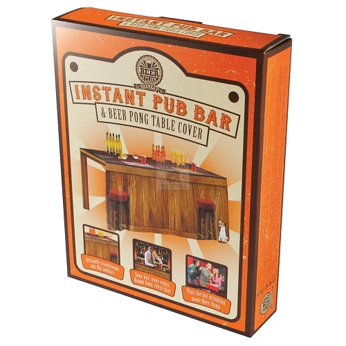 Instant Pub Bar und Beer Pong Tischdecke 190 x 180 cm BR39124 by Koop color Svart