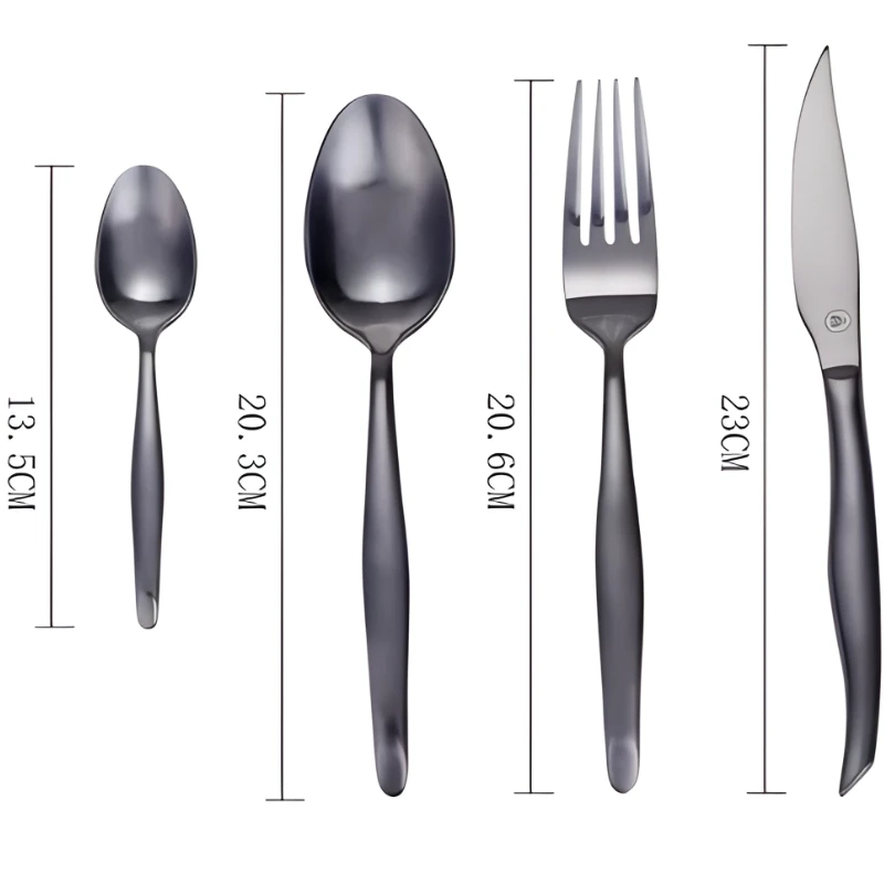 Laguiole Besteckset 16-teilig Matt Schwarz 40268153 by Laguiole color Svart