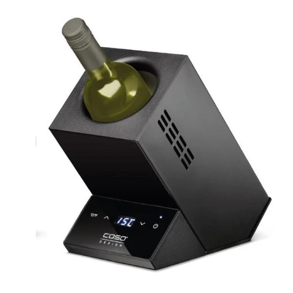 Caso WineCase One Schwarz Elektrischer Weinkühler 1 Fl. Ø9cm CS614 by CASO color Svart