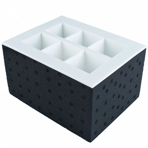 Eiswürfelform für klare Eiswürfel - 5x5x5cm 8590BS by PRIME BAR color Svart