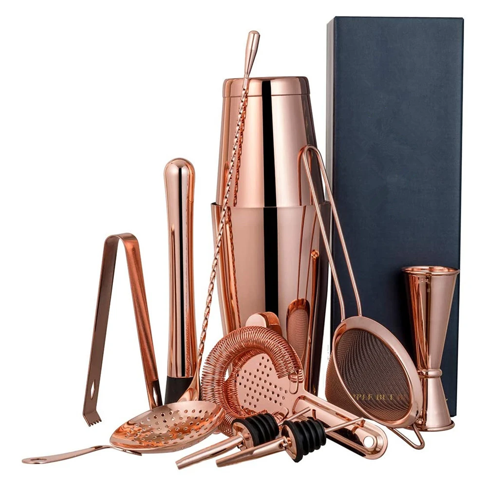 11-teiliges Cocktail-Shaker-Set – Kupfer CG-TJ16 by Barlife color Koppar