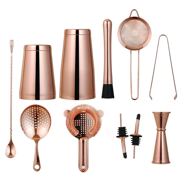 11-teiliges Cocktail-Shaker-Set – Kupfer CG-TJ16 by Barlife color Koppar