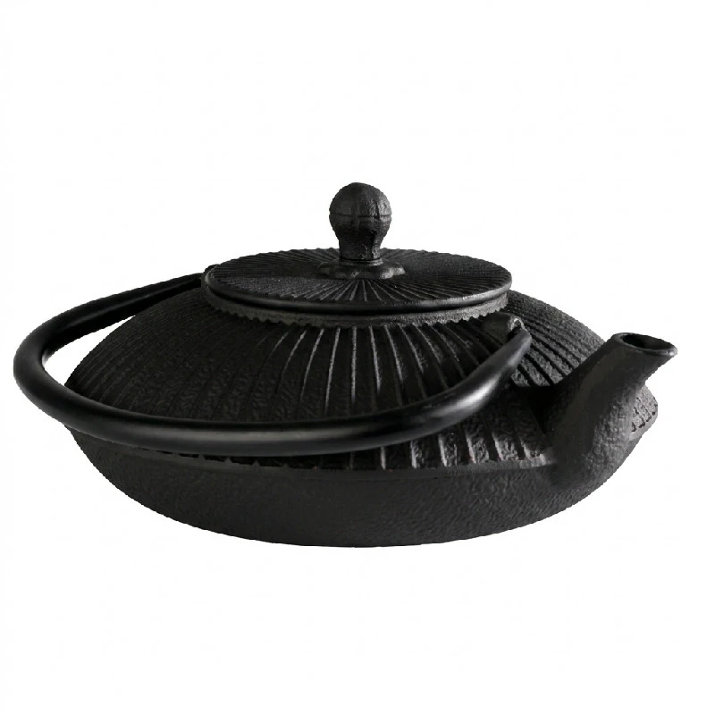APS Asia Teekanne, schwarzes Gusseisen, 0,8 l 30194108 by APS color Svart