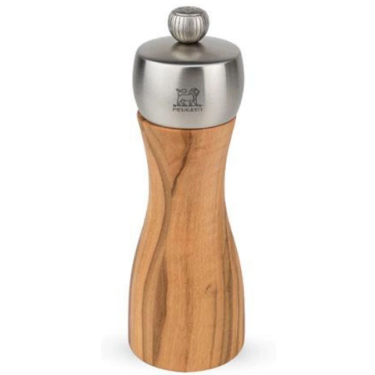 Peugeot Fidji Salzmühle 15 cm Olivenholz/Edelstahl 16062 by Peugeot color Braun/Stahl