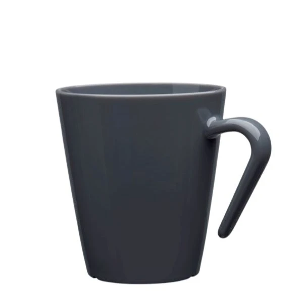 Kaffe Stack Kaffeeglas, Dunkelgrau 27 cl 400120-DG PP by GLASS4EVER color Svart