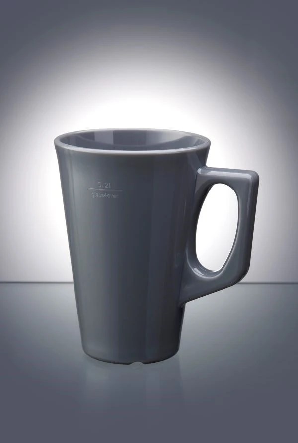 Kaffeebecher 25 cl Dunkelgrau - Polycarbonat 400100-DG by GLASS4EVER color Mörkgrå