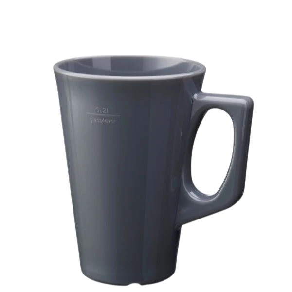 Kaffeebecher 25 cl Dunkelgrau - Polycarbonat 400100-DG by GLASS4EVER color Mörkgrå