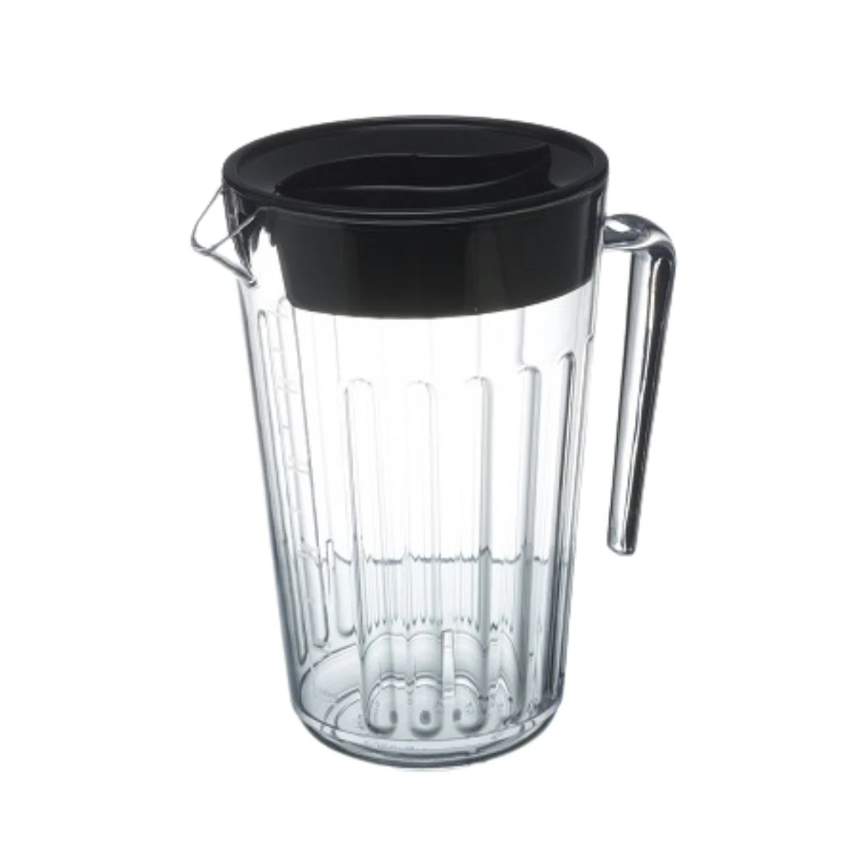 Krug 1 L mit Deckel 500105-Tritan by GLASS4EVER color Svart