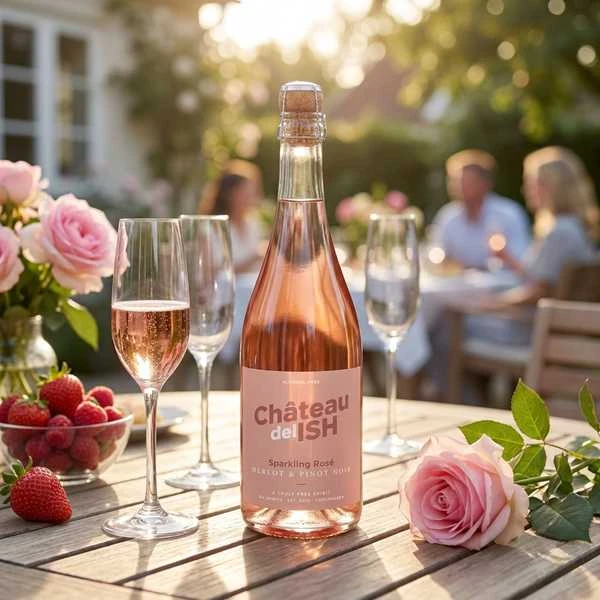 Chateau del ISH Sparkling Rosé, Alkoholfrei 75 cl 30411 by Chateau color Svart