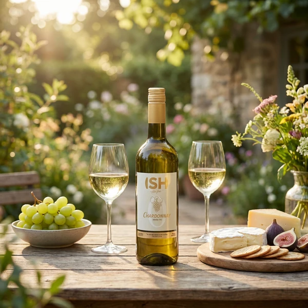 Chateau Del ISH Chardonnay Weißwein – Alkoholfrei 75 cl 30412 by Chateau color Svart