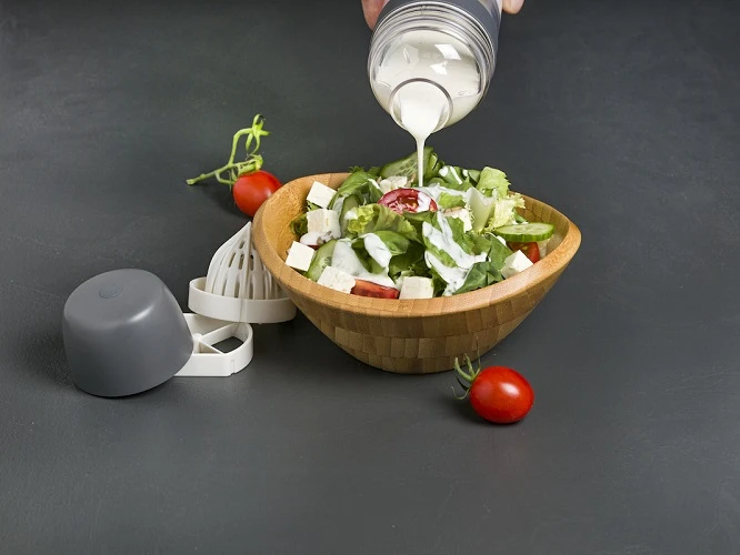 Lurch Dressing-Shaker Grau/Transparent LU10023 by LURch color Silver