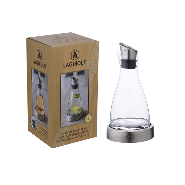 Laguiole Karaffe mit Weinkühler-Boden 40269026 by Laguiole color Svart