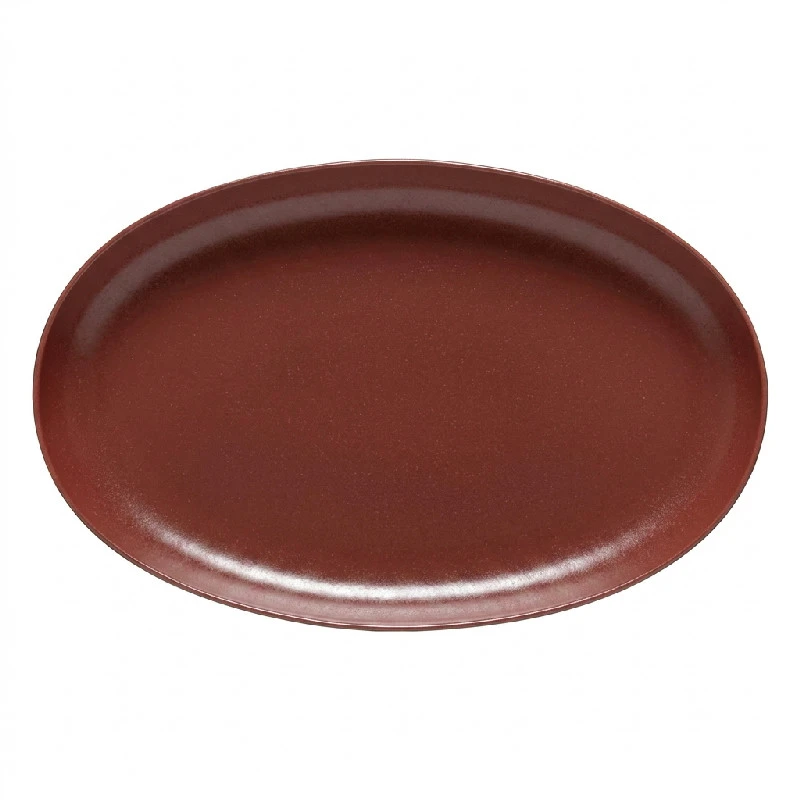 CASA Pacifica Servierplatte oval 41 x 26 cm Cayenne 22088 by CASA color Cayenne