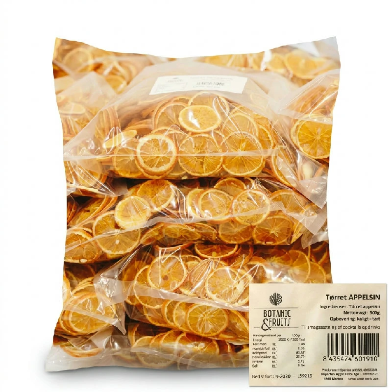 Getrocknete Orange 500 g | 250 Stück (ca.) ATBULK1 by BOTANICALS color Svart
