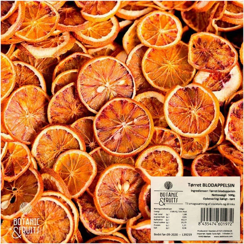 Getrocknete Blutorange 500 g | 250 Stück (ca.) ATBULK2 by BOTANICALS color Svart