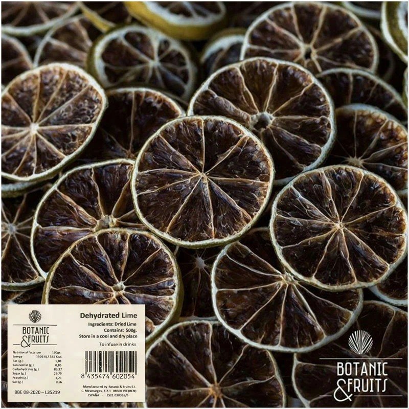 Getrocknete Limette 500 g | 360 Stück (ca) ATBULK7 by BOTANICALS color Svart