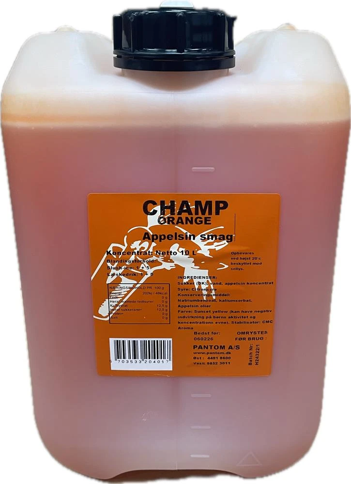 Champ SlushIce Orange 10L 257236 by CHAMP color Svart