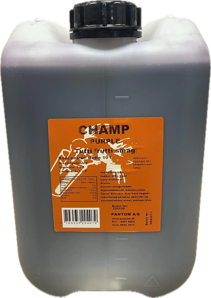 Champ SlushIce Purple Tutti Frutti 10L 258134 by CHAMP color Svart