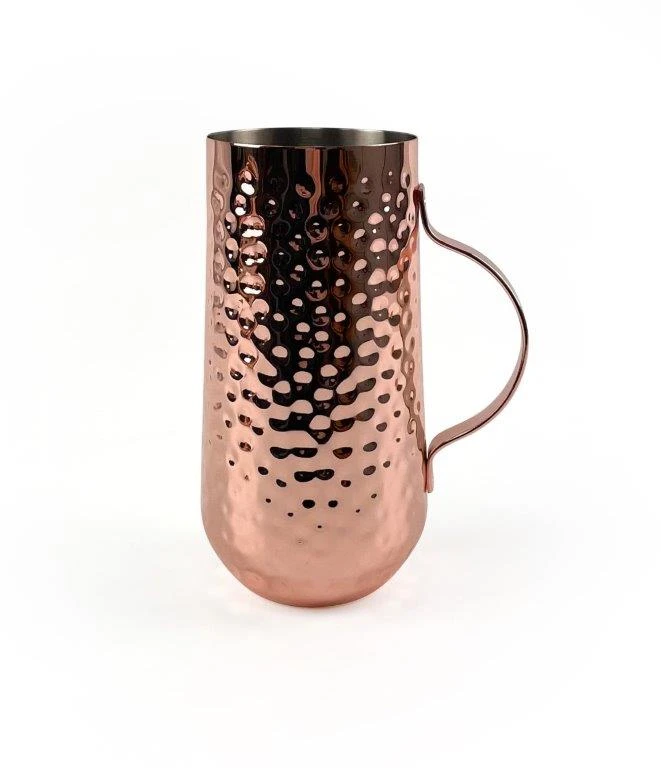 Hoher Moscow Mule Becher gehämmert Kupfer BTBL3981 by Beaumont color Svart