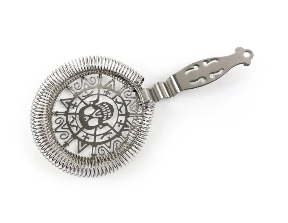 Edelstahl Cocktail-Strainer Skull BTBL3976 by Beaumont color Svart