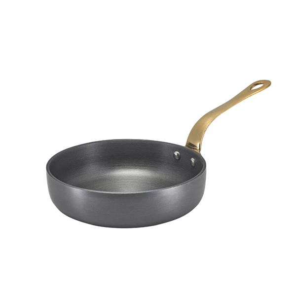 Mini-Bratpfanne aus Aluminium 15 x 4 cm - GenWare AMF15H by Genware color Svart