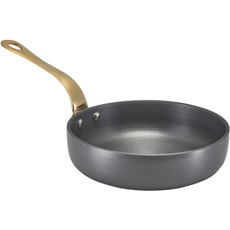 Mini-Bratpfanne aus Aluminium 15 x 4 cm - GenWare AMF15H by Genware color Svart