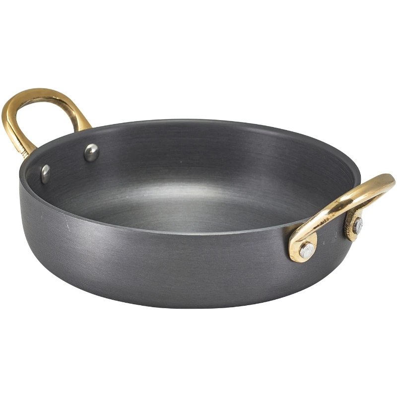 Mini-Kasserolle aus Aluminium 15 x 4 cm – GenWare AMC15H by Genware color Svart