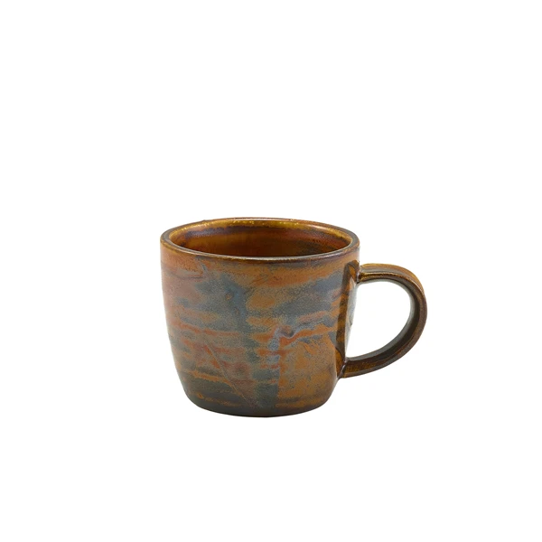 Espressotasse 9 cl – Rustikales Kupfer Terra CUP-PRC9 by Genware color Svart