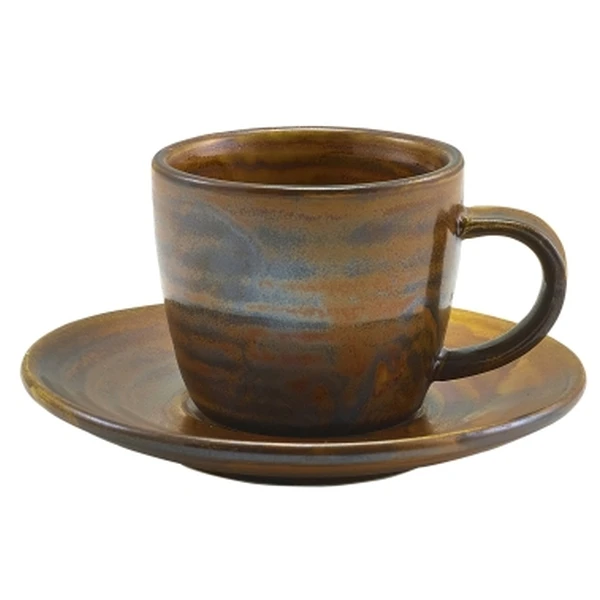 Espressotasse 9 cl – Rustikales Kupfer Terra CUP-PRC9 by Genware color Svart