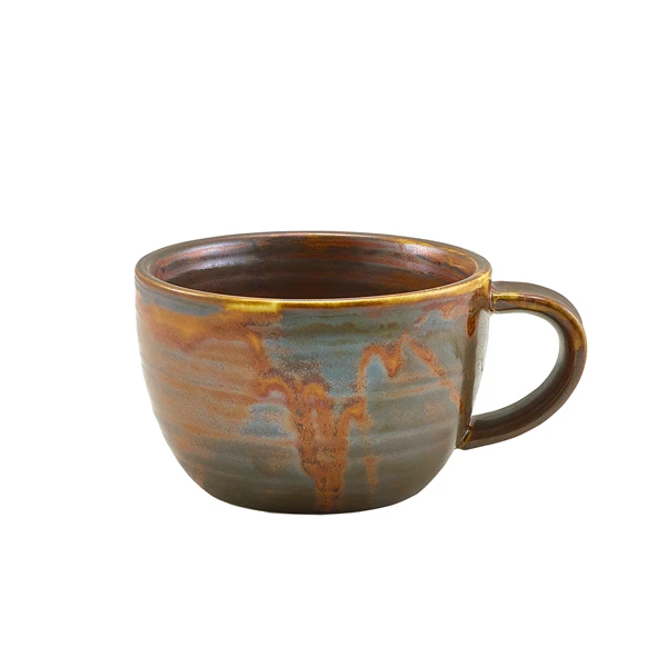 Kaffeetasse 28.5cl – Rustikales Kupfer Terra CUP-PRC28 by Genware color Svart
