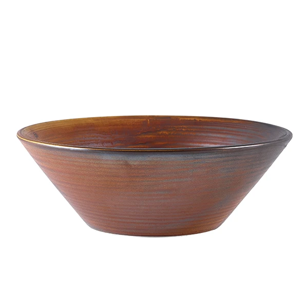 Schale 19,5 cm – Rustikales Kupfer Terra CN-PRC19 by Genware color Svart