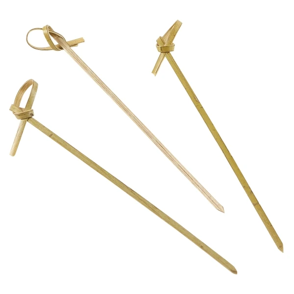 Bambus-Schlaufenspieße 12 cm (100 Stk.) BMBLS12 by Genware color Svart