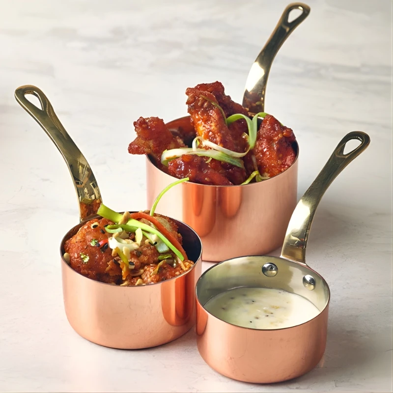 Mini-Kupfertopf 7 x 3.75cm - GenWare SMS7C by Genware color Svart