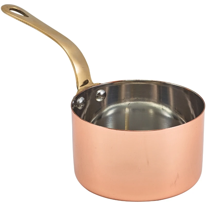 Mini-Kupfer-Serviertopf 9 x 5.25cm - GenWare SMS9C by Genware color Svart