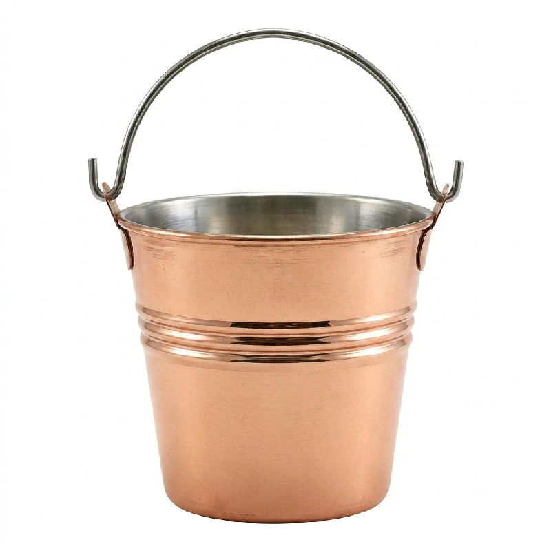 Kupferbeschichteter Serviereimer 10 cm Ø SSBC10 by Genware color Svart