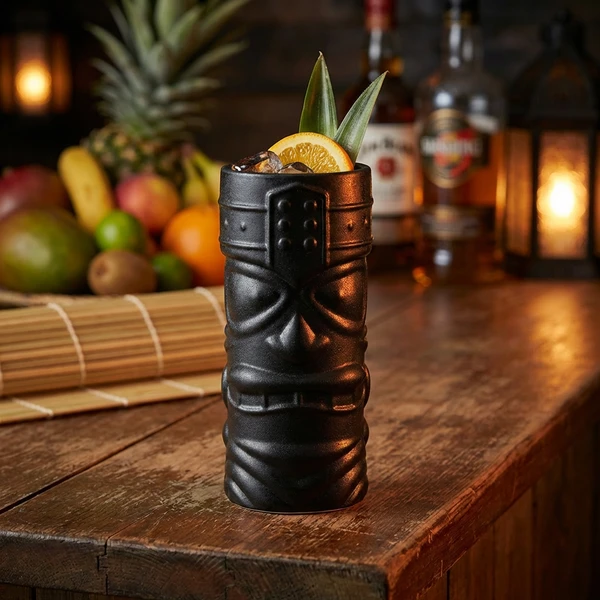 Tiki-Becher in Gusseisen-Optik 40 cl – Genware TKM400CT by Genware color Svart
