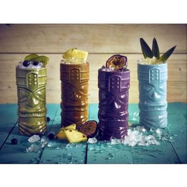 Grüner Tiki-Becher 40cl - Genware TKM400GR by Genware color Svart
