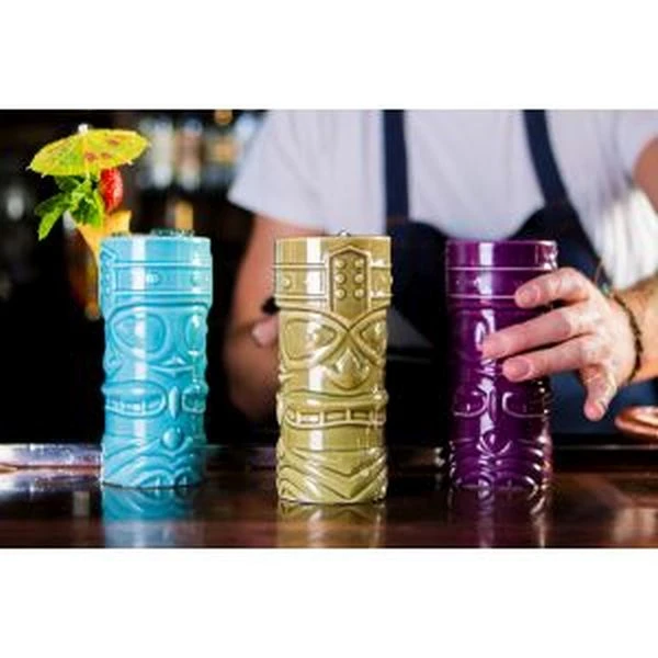 Grüner Tiki-Becher 40cl - Genware TKM400GR by Genware color Svart