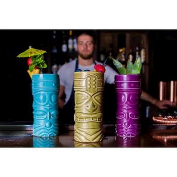 Grüner Tiki-Becher 40cl - Genware TKM400GR by Genware color Svart
